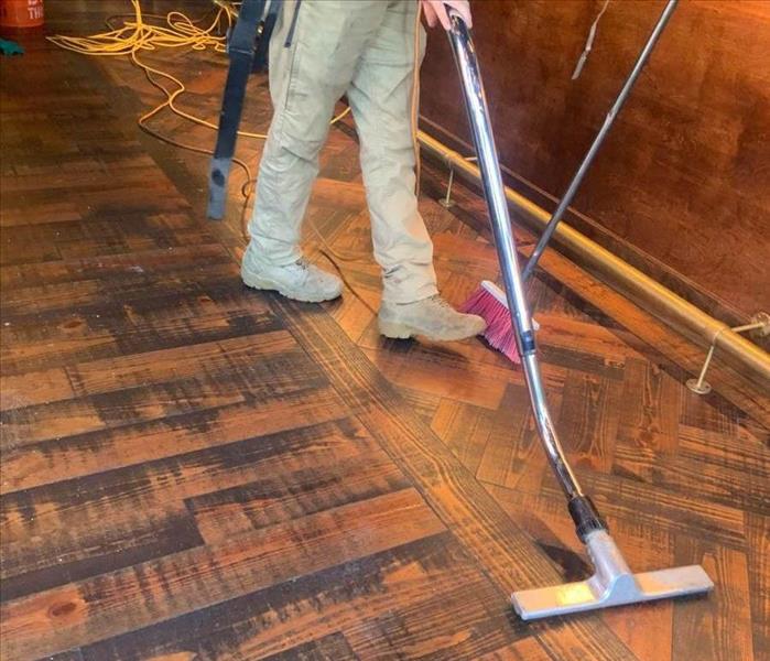 Commercial water damage cleanup